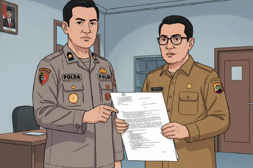 Proyek Rp15 Miliar Bappeda Kapuas Hulu Diduga Tanpa Lelang, Ada Sinyal Korupsi? (ILUSTRASI: AI)