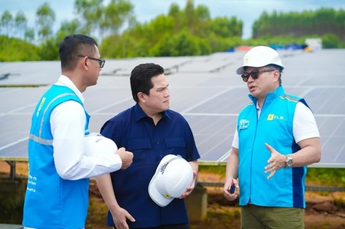 Erick Thohir cek PLTS 50 MW di IKN (Dok. BUMN).