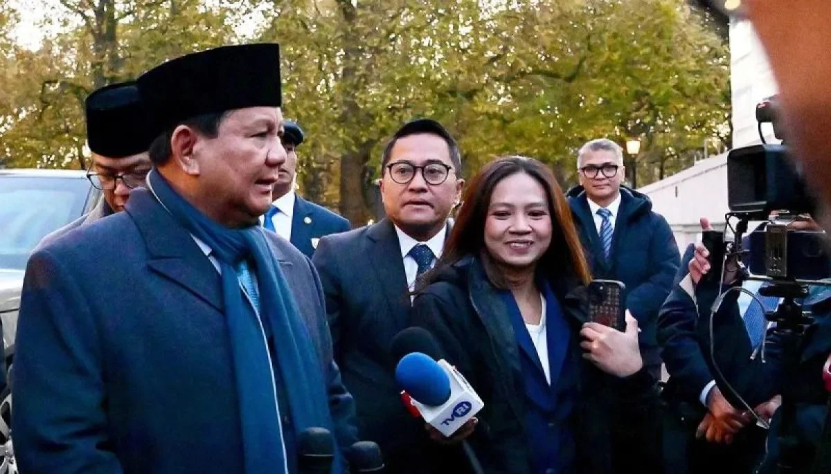 Presiden RI Prabowo Subianto memberikan pernyataan pers mengenai kunjungan kerja di London, Inggris, Kamis (ANTARA)