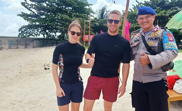 Bripka Taufik Ismail personel Ditpolairud Polda Kaltim.