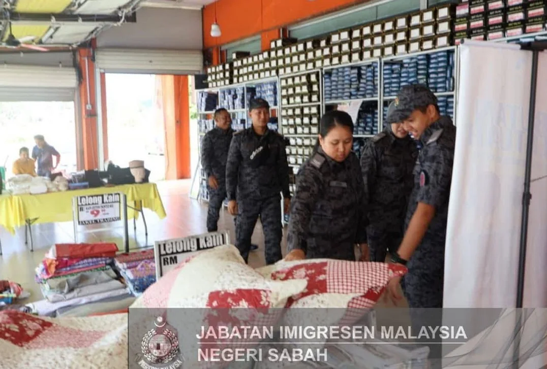 Imigrasi Malaysia Periksa 82 Orang di Kota Kinabalu, Pastikan Kepatuhan Hukum. (FOTO: IMIGRASI MALAYSIA, SABAH)