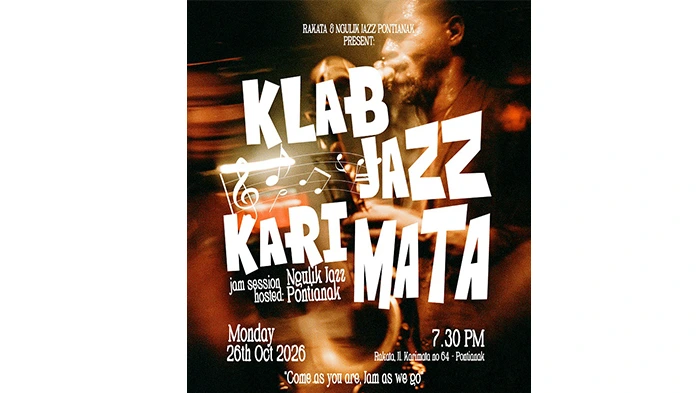 Klab Jazz Karimata yang digelar Senin (26/10/2026).