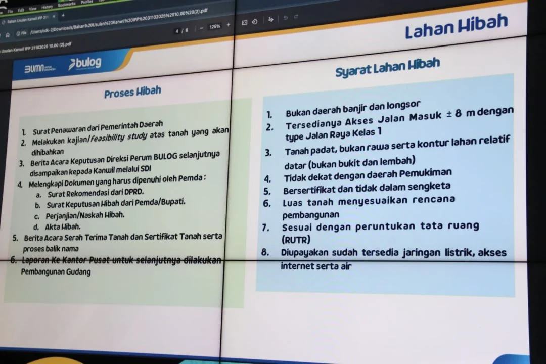 Perkuat Ketahanan Pangan Kalbar, Bulog Segera Bangun Penggilingan dan Gudang di Empat Kabupaten Prioritas. (FOTO: ADPIM)