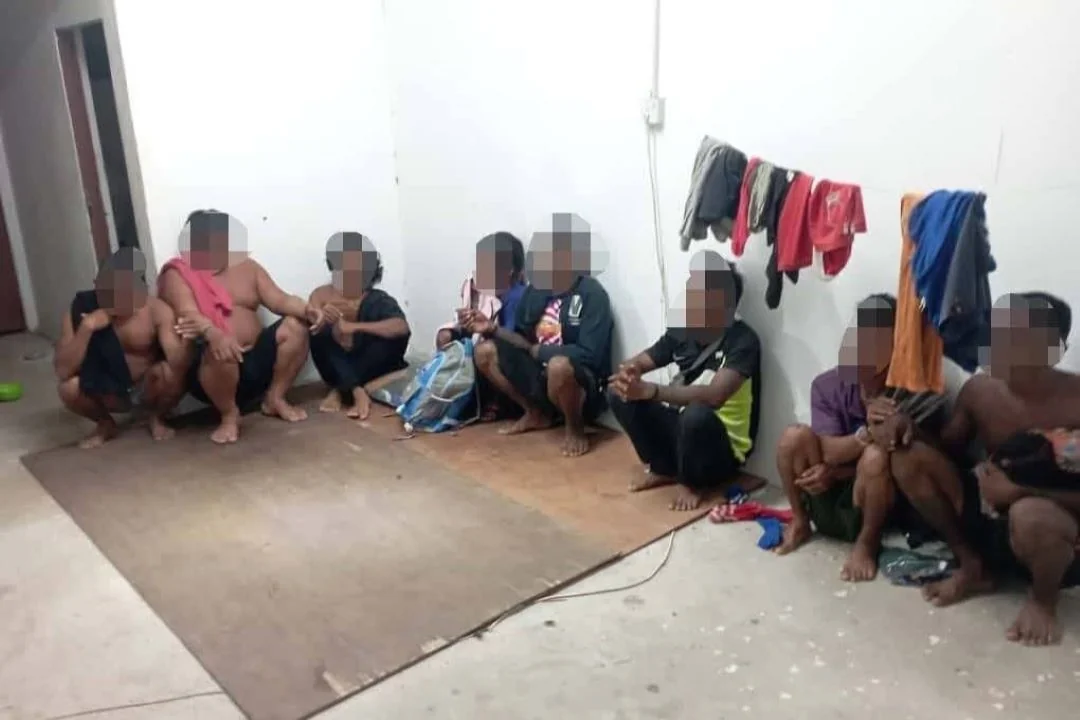 Operasi SAPU Imigresen Malaysia di Sarikei Tahan 17 WNI, Termasuk Anak-Anak. (FOTO: JIM)