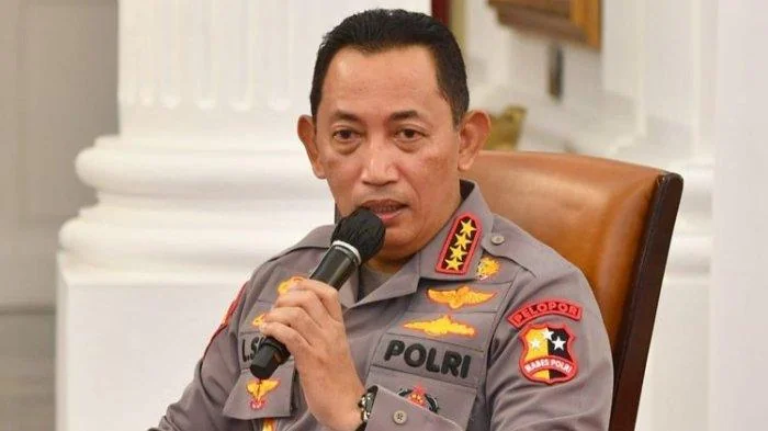 Kapolri Jenderal Listyo Sigit Prabowo di Istana Merdeka.(Kompas)