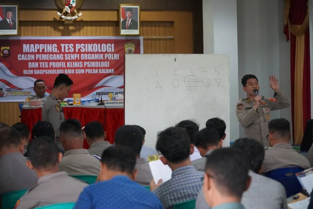 Mental Ratusan Polisi Kapuas Hulu Diuji Sebelum Dibolehkan Pegang Senjata Api. (FOTO: HUMAS POLRES)