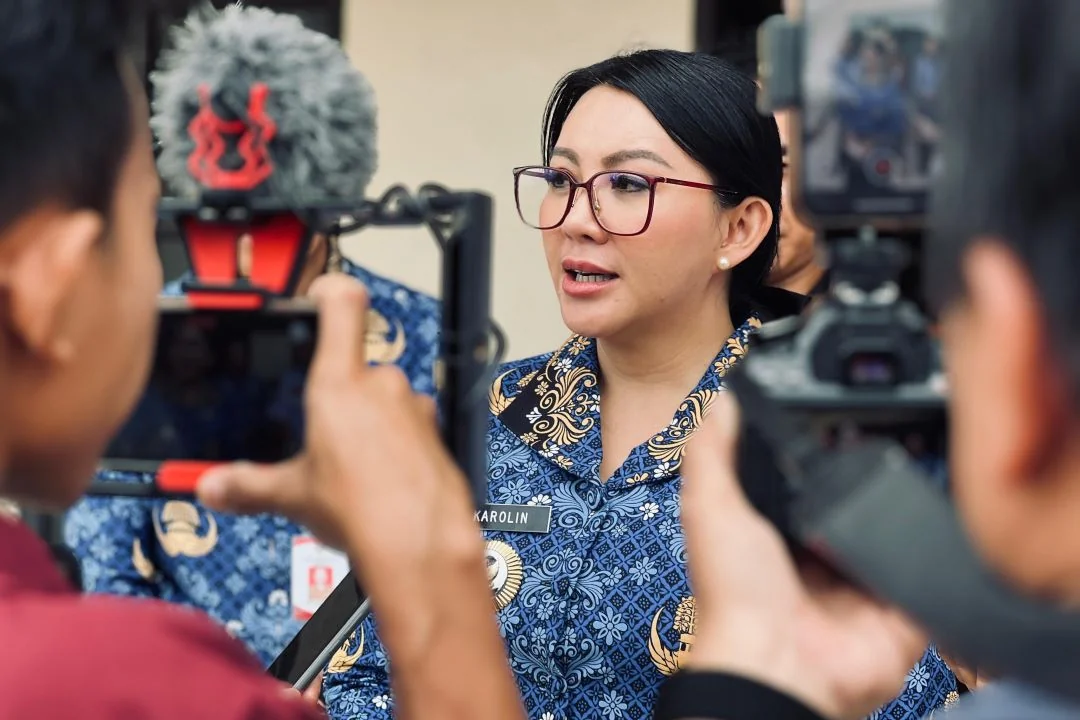 Bupati Landak, Karolin Margret Natasa. | Dampak Pemotongan Anggaran: TKD Landak Dipangkas Rp 215 Miliar, APBD 2026 Turun Jadi Rp 1,04 Triliun. (FOTO: ISTIMEWA)