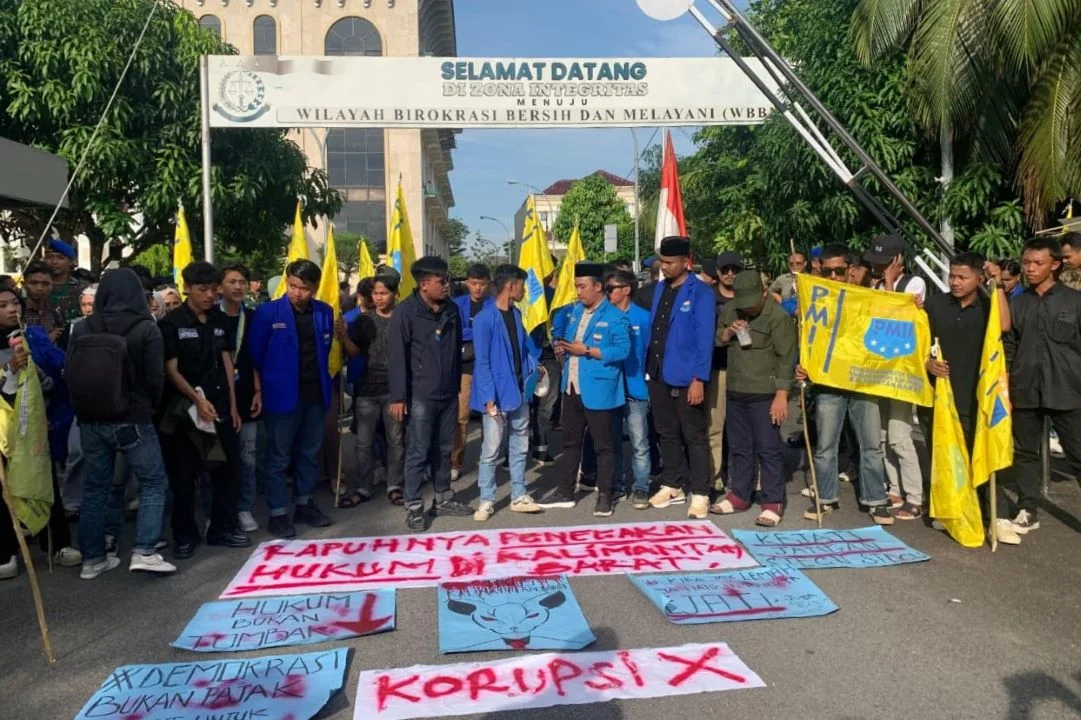 PMII Kalbar 'Menggugat': Desak Kejati Segera Tuntaskan Kasus Korupsi, Soroti BP2TD Mempawah. (FOTO: ISTIMEWA)