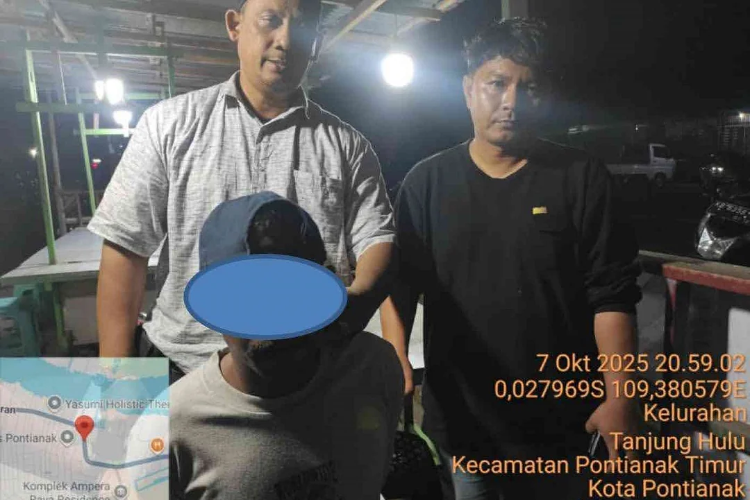Pelaku Peredaran 120 Batang Kayu Ulin Ilegal di Pontianak Diringkus Setelah 7 Bulan Buron. (FOTO: DITJEN GAKKUM)