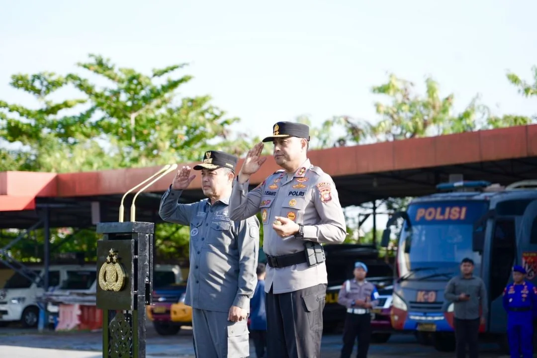 BMKG Prediksi La Niña November 2025–Februari 2026, Potensi Curah Hujan Meningkat di Kalimantan dan Jawa, Kalbar Gelar Apel Siaga Bencana. (FOTO: PROKOPIM)