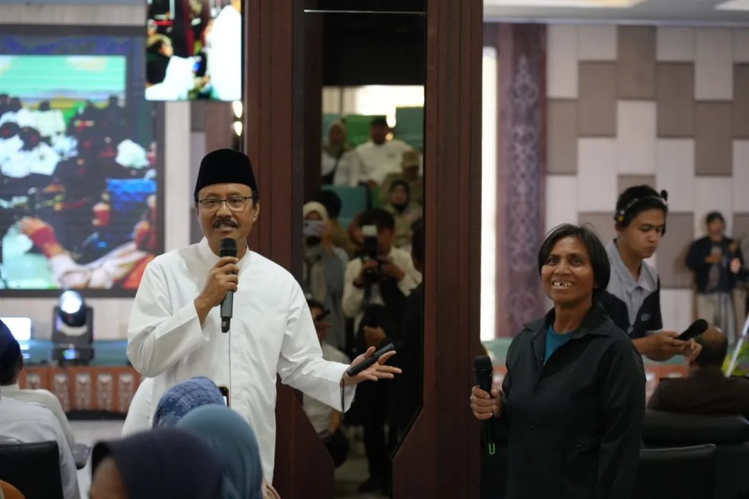 Mensos RI, Saifullah Yusuf (Gus Yaqut),  Rabu (22/10) berkunjung ke Kalbar, sampaikan Pilar-pilar Sosial. | Perkuat Pilar Sosial, Mensos Targetkan BLTS Tepat Sasaran; Pemprov Kalbar Dukung Penuh Pengentasan Kemiskinan. (FOTO: ADPIM)