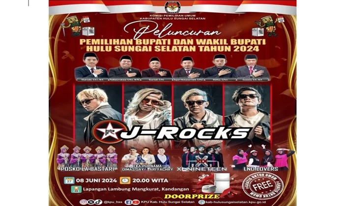 Tangkapan Layar Instagram KPU Hulu Sungai Selatan.