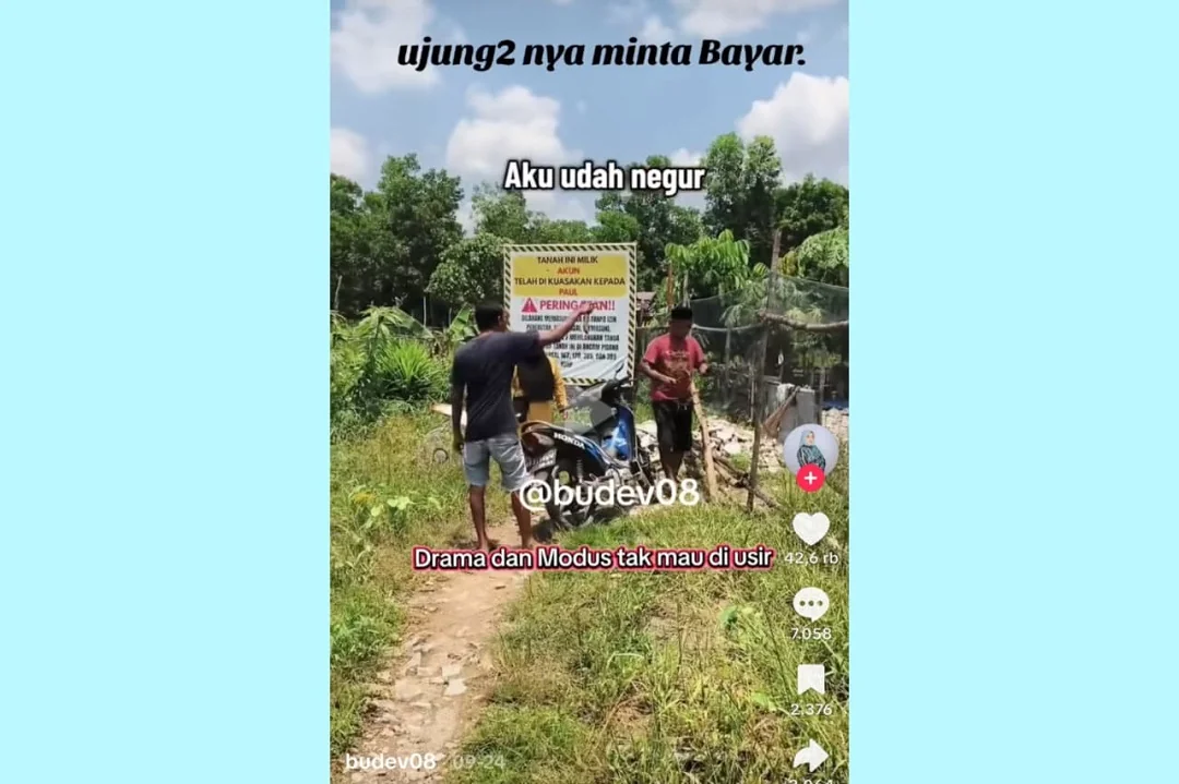 Sengketa tanah Aloevera Pontianak diselesaikan mufakat. Pemkot imbau warga daftarkan tanah ke BPN & waspada dokumen palsu. (FOTO: TANGKAPAN LAYAR TIKTOK)