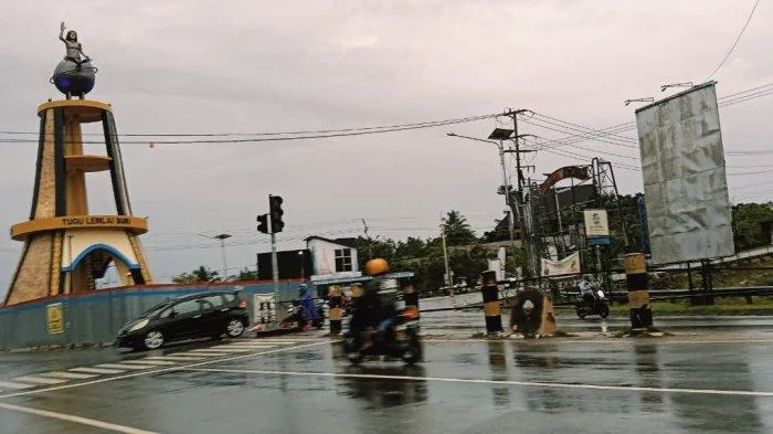 Kondisi cuaca di Tanjung Selor, Bulungan, Kalimantan Utara pada Senin (20/01/2025). (int)