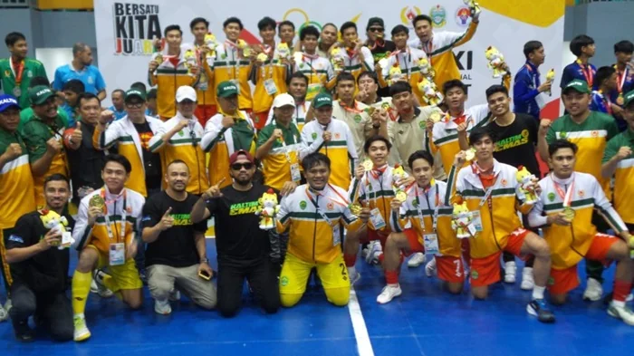 Tim futsal putra Kalimantan Timur (Kaltim) berhasil meraih medali emas pada Pekan Olahraga Nasional (PON) XXI Aceh-Sumut 2024.