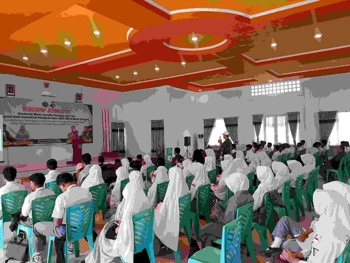 LOKAKARYA - Peserta lokakarya jurnalistik yang digelar AJK bersama STAI Al-Haudl Ketapang di Auditorium Soenardi Basnu. (Nur Imam Satria)