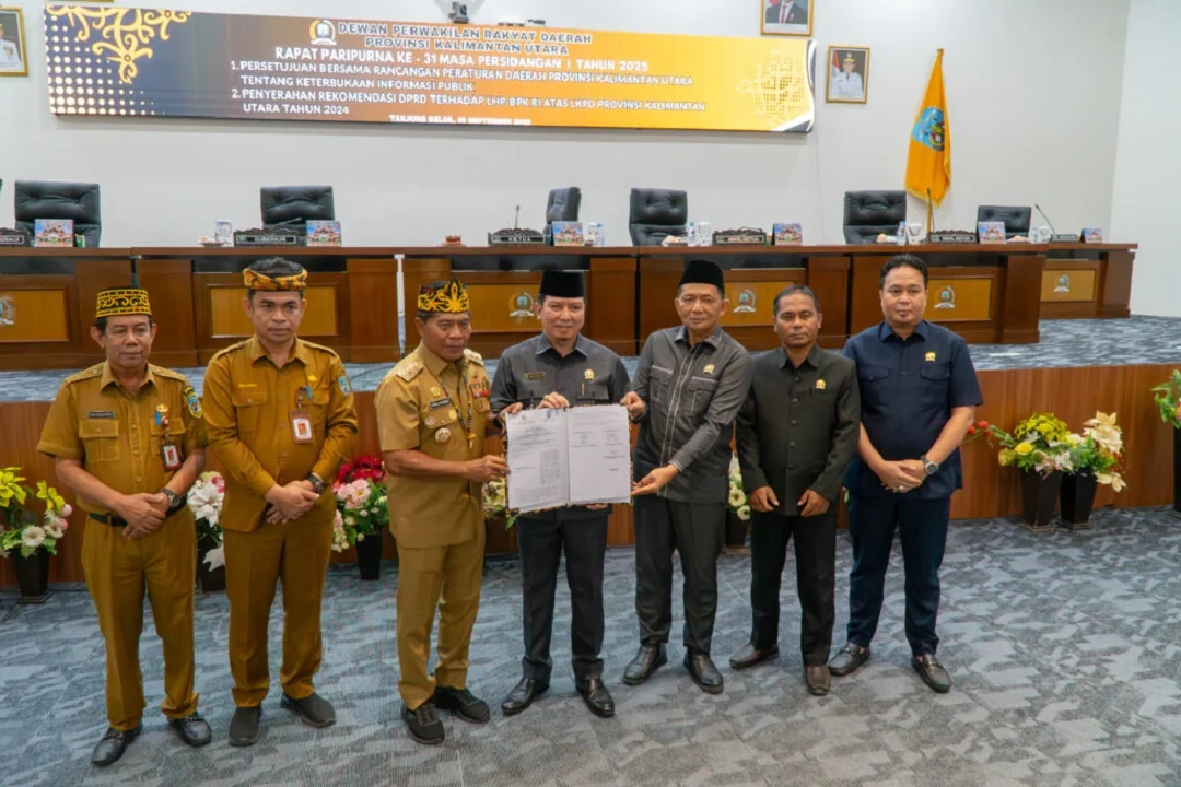 Raih Opini WTP, Gubernur Kaltara Ajak DPRD Perbaiki Tata Kelola Keuangan Daerah. (FOTO: KOMINFO KALTARA)