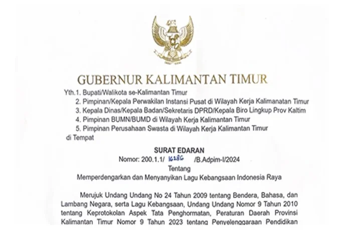 Surat Edaran Pj Gubernur.