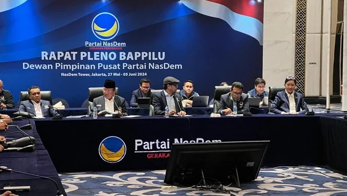 Rapat pleno Bappilu DPP NasDem di Jakarta, Selasa (4/6/2024). (Foto: Istimewa/dok. NasDem)
