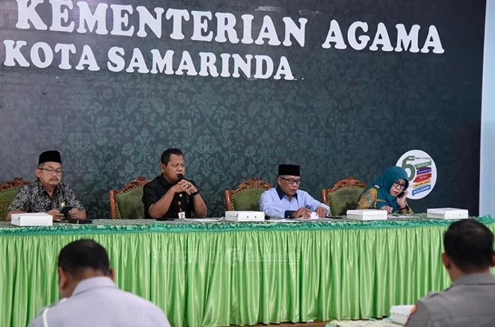 Rapat Koordinasi Pemkot Samarinda dan Kemenag Samarinda jelang pemulangan jemaah haji.