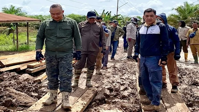 Bupati Ketapang cek langsung pembangunan jalan Pelang - Kepuluk.