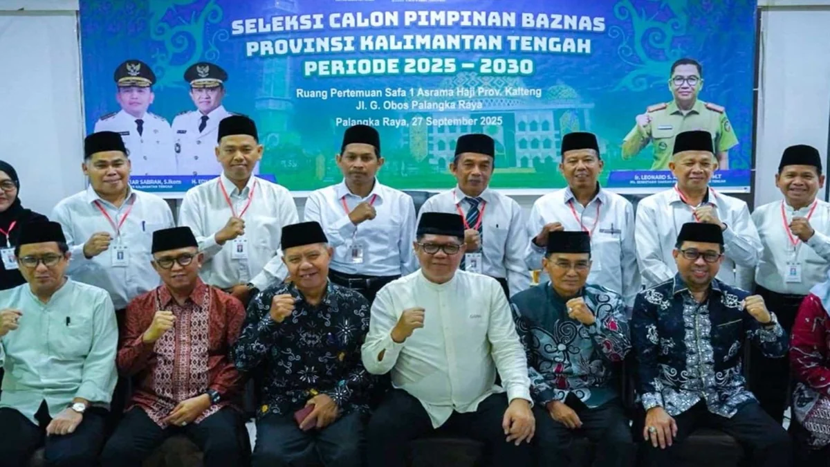 Pemprov Kalteng membuka seleksi pimpinan Baznas periode 2025–2030. Foto: MMCKalteng