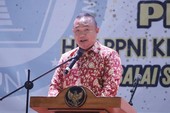 Bupati Ketapang Alexander Wilyo saat memberikan sambutan