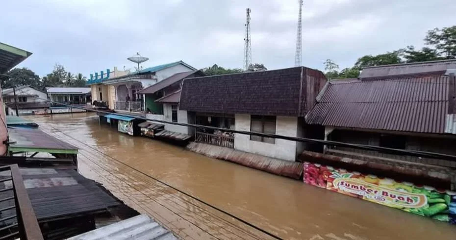 kondisi Banjir di Kalimantan Barat. (int)