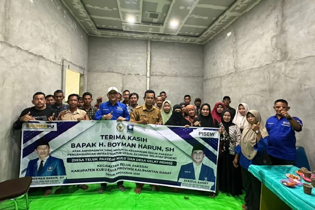 Masyarakat Teluk Pakedai Nobatkan Nama Boyman Harun Jadi Jalan Baru. (FOTO: ISTIMEWA)