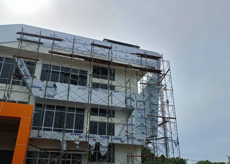 Perpustakaan Hulu Sungai Tengah yang hampir selesai (Poros Kalimantan)