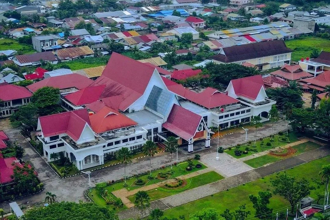 Foto udara kantor Wali Kota Singkawang tahun 2022 lalu. (Foto: Fb/InfoKalimantanBarat)