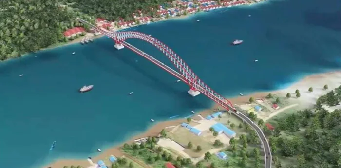 Desain Rencana Jembatan Sebulu (istimewa).
