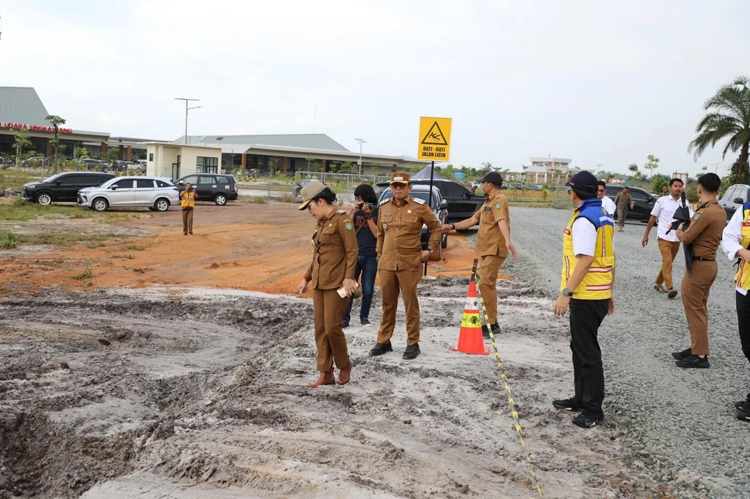Jalan Menuju Bandara Singkawang Tahap Kedua Capai 25 Persen, Ditargetkan Rampung Akhir 2025. (FOTO: MEDIA CENTER)