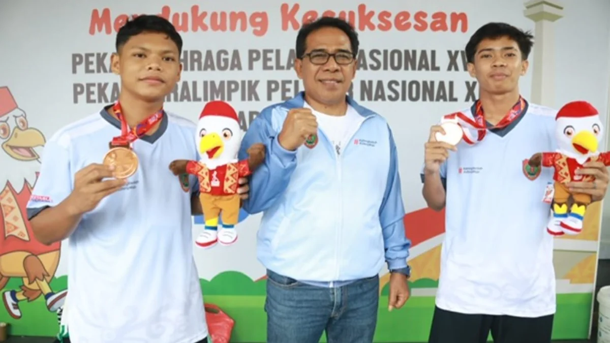 Dua atlet pencak silat Kalimantan Tengah berhasil meraih medali perunggu di POPNAS XVII 2025 Jakarta. Foto: MMCKalteng