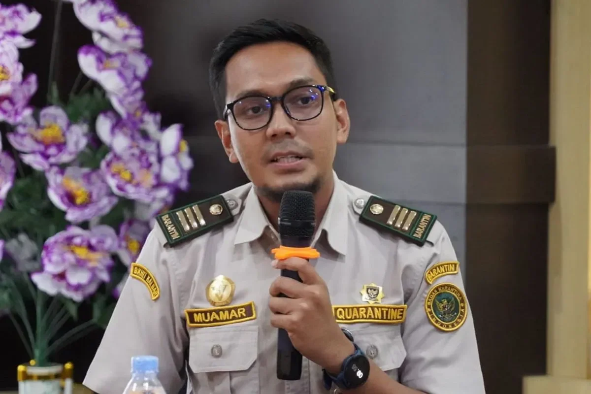 Ketua Tim Karantina Hewan BKHIT Kalimantan Barat, drh. Muamar Darda. (ANTARA)