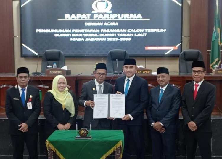 DPRD Tanahlaut melaksanakan rapat paripurna pengumuman penetapan bupati dan wakil terpilih (IKN POS)