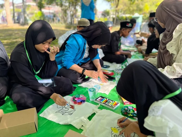 ANAK YATIM - Puluhan Anak yatim ikuti Festival Muharram Inklusif yang digelar oleh Dompet Ummat Kalbar pada Sabtu (11/7/2026