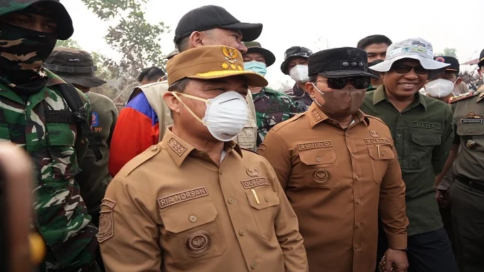 KARHUTLA - Gubernur Kalimantan Barat Ria Norsan memastikan Anggaran BTT pada perubahan APBD 2026 sebanyak Rp 60 Miliar yang terdiri dari Rp20 miliar dari APBD Provinsi Kalimantan Barat dan Rp40 miliar bantuan Pemerintah Pusat untuk penanganan karhutla dil