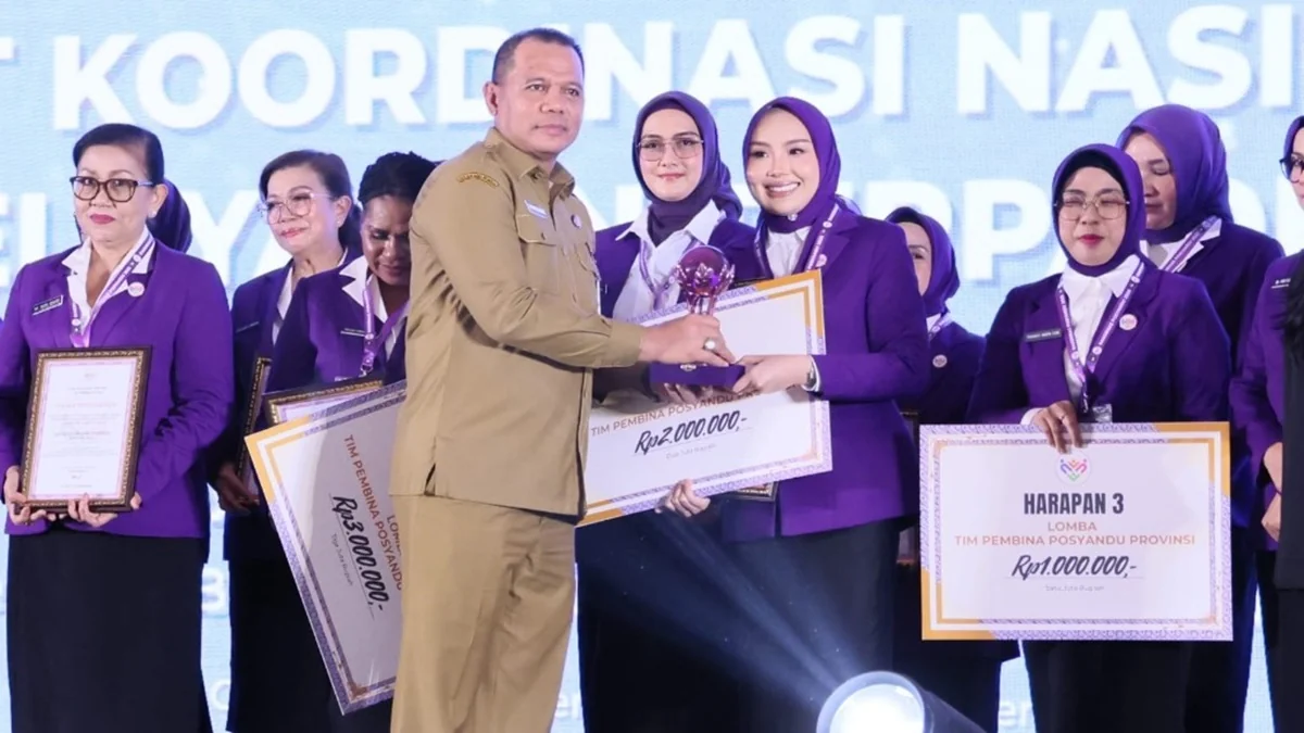 TP Posyandu Kalimantan Tengah berhasil meraih Juara Harapan II tingkat nasional 2025 berkat penerapan optimal 6 Standar Pelayanan Minimal. Foto: DPMD Prov Kalteng