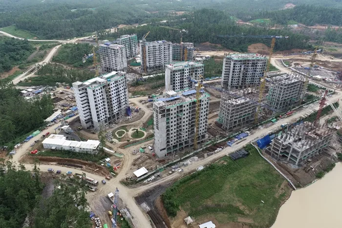 Proyek Hunian Vertikal ASN di IKN yang dibangun Brantas Abipraya. (Dok. Brantas Abipraya).