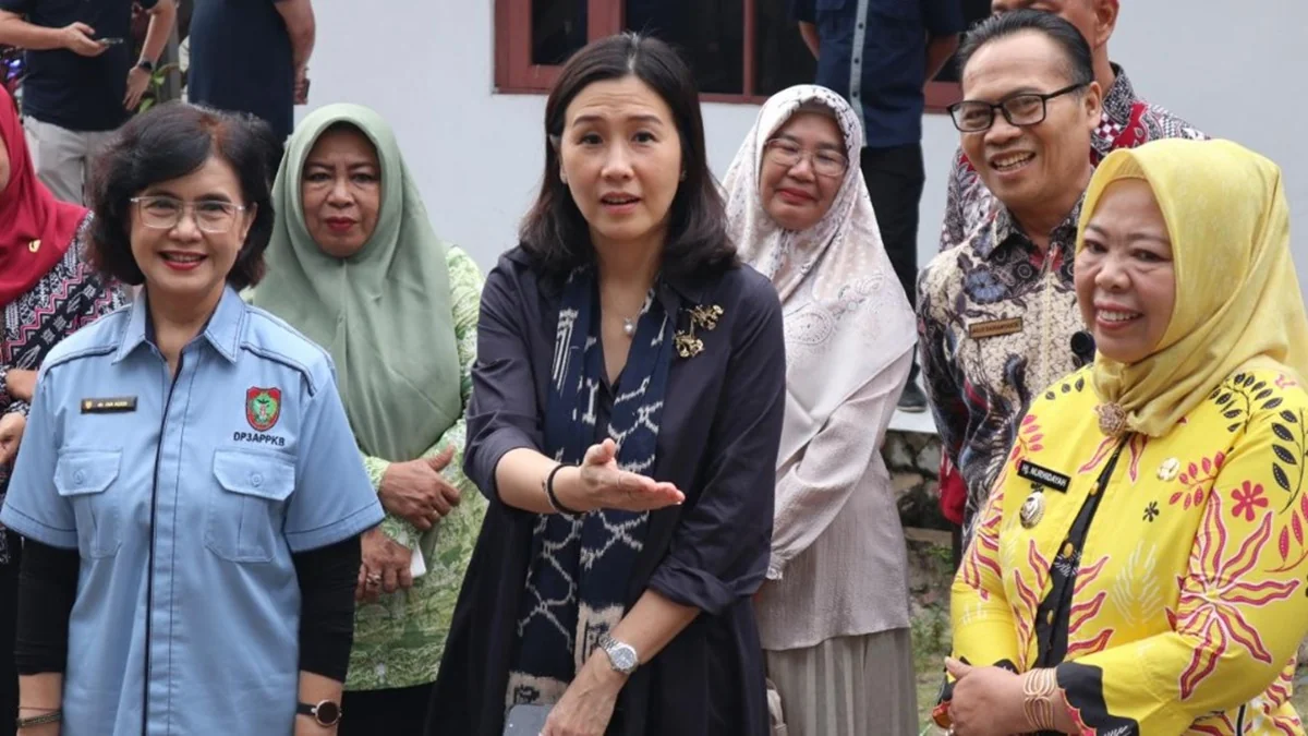 Wamen PPPA Veronica Tan kunjungi UPT PPA Kotawaringin Barat, Kalimantan Tengah. Foto: MMCKalteng