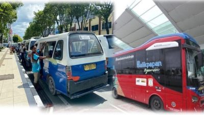 Supir Angkot Kota Balikpapan Demo Tolak Bus Gratis